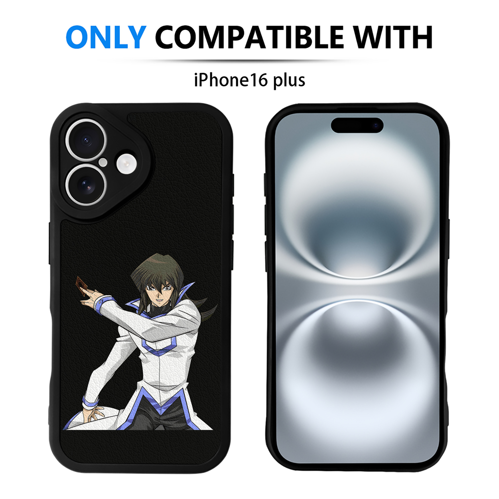 遊☆戯☆王 Yu-Gi-Oh! 【iPhone 16シリーズ対応】シリコンスマホケース（レザー調） 材質：シリコン